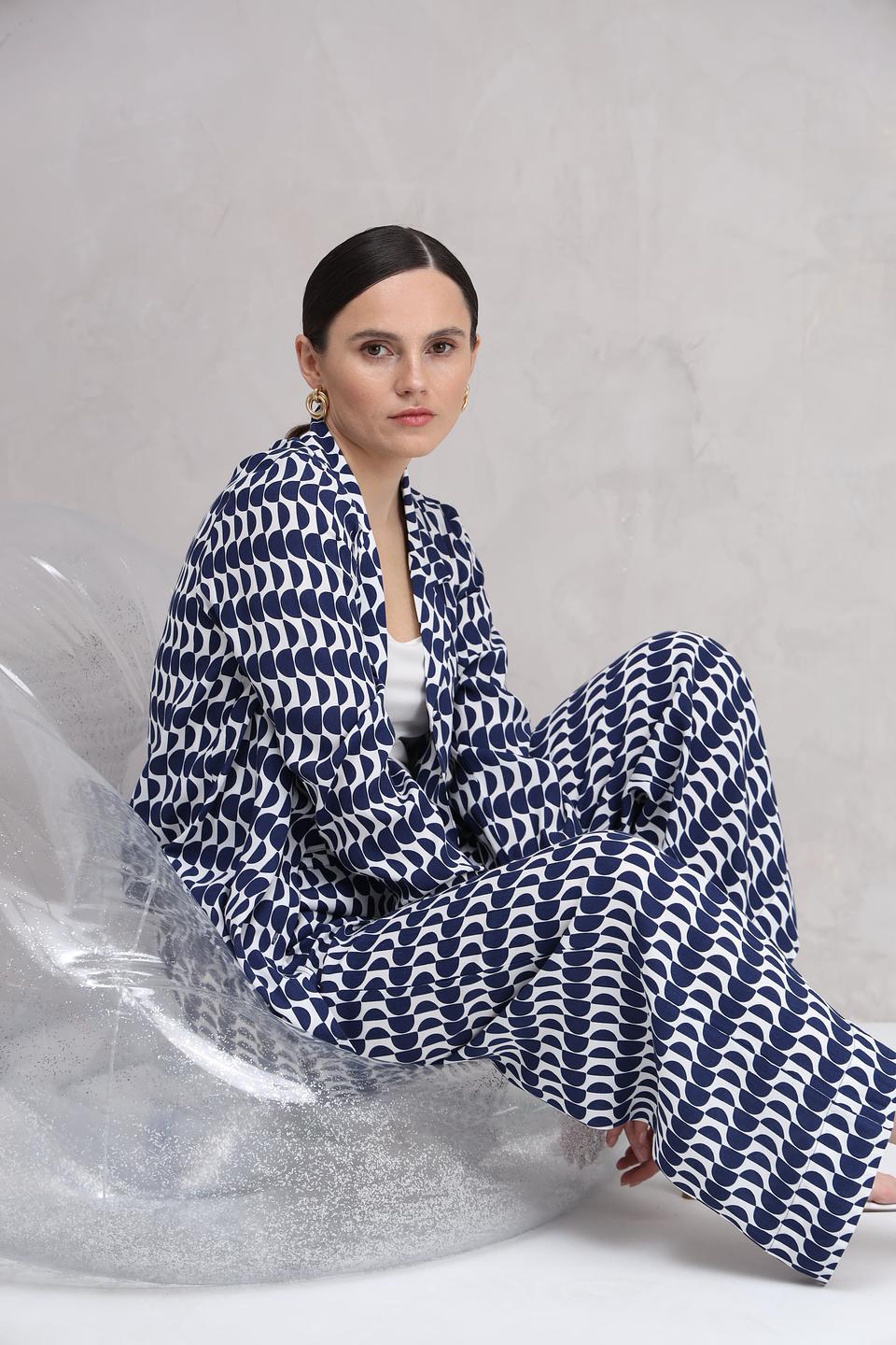 Блуза Olsen с геометрическим принтом