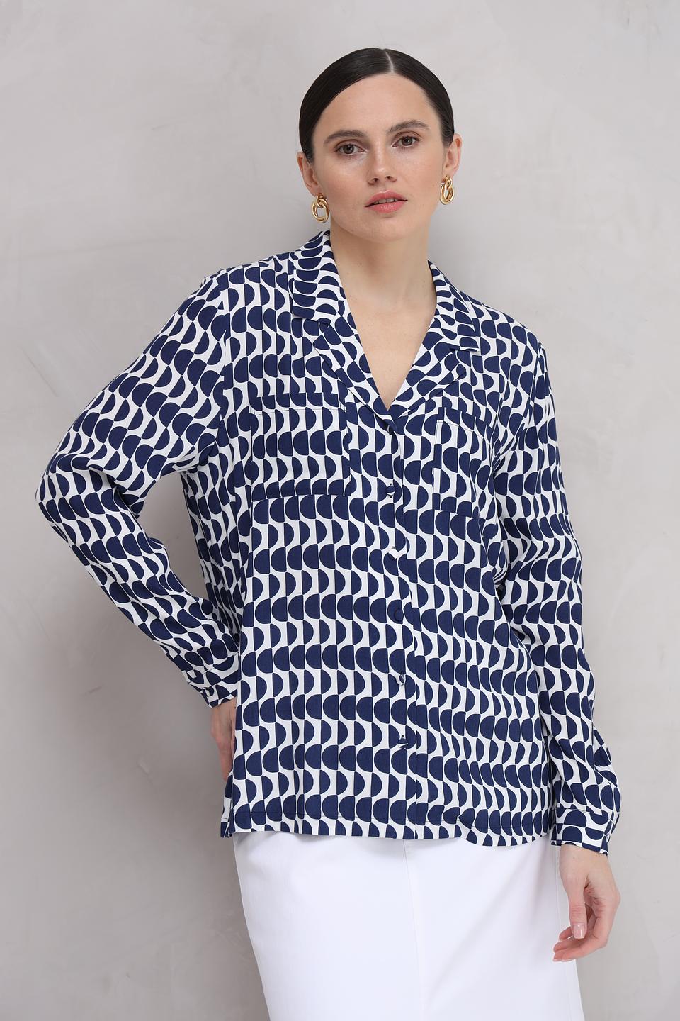 Блуза Olsen с геометрическим принтом