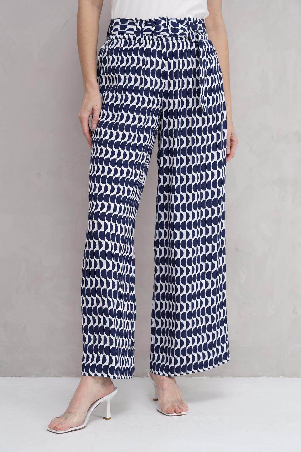 Брюки Olsen в синий принт