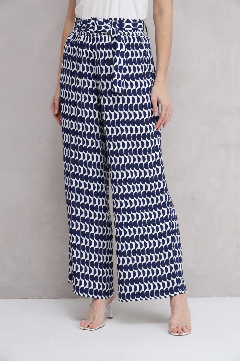 Брюки Olsen в синий принт