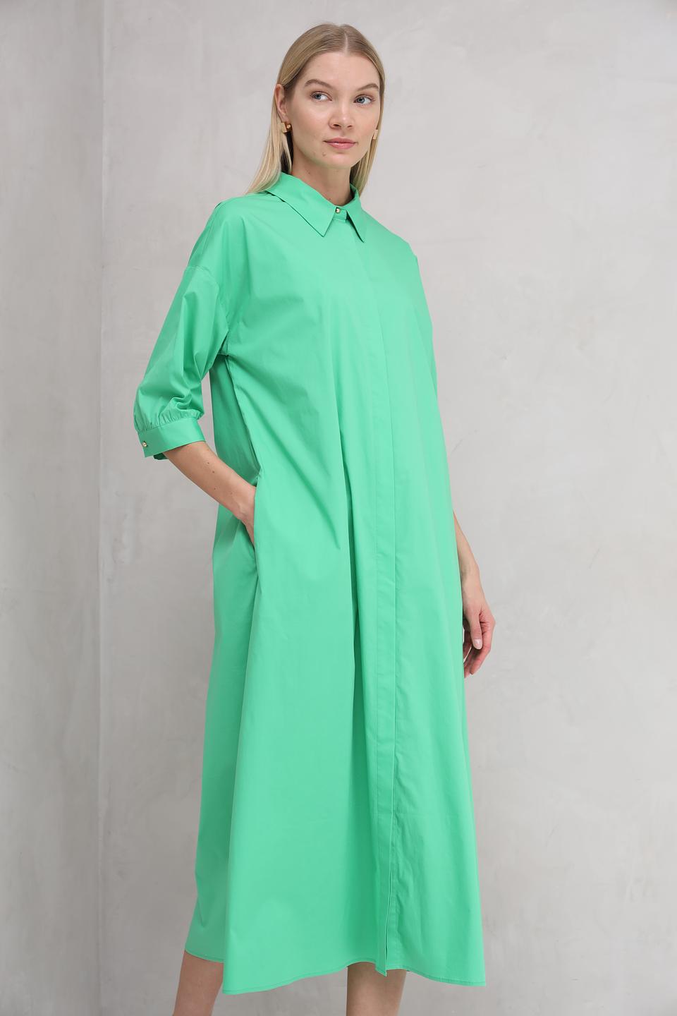 Платье-рубашка UNQ лайм