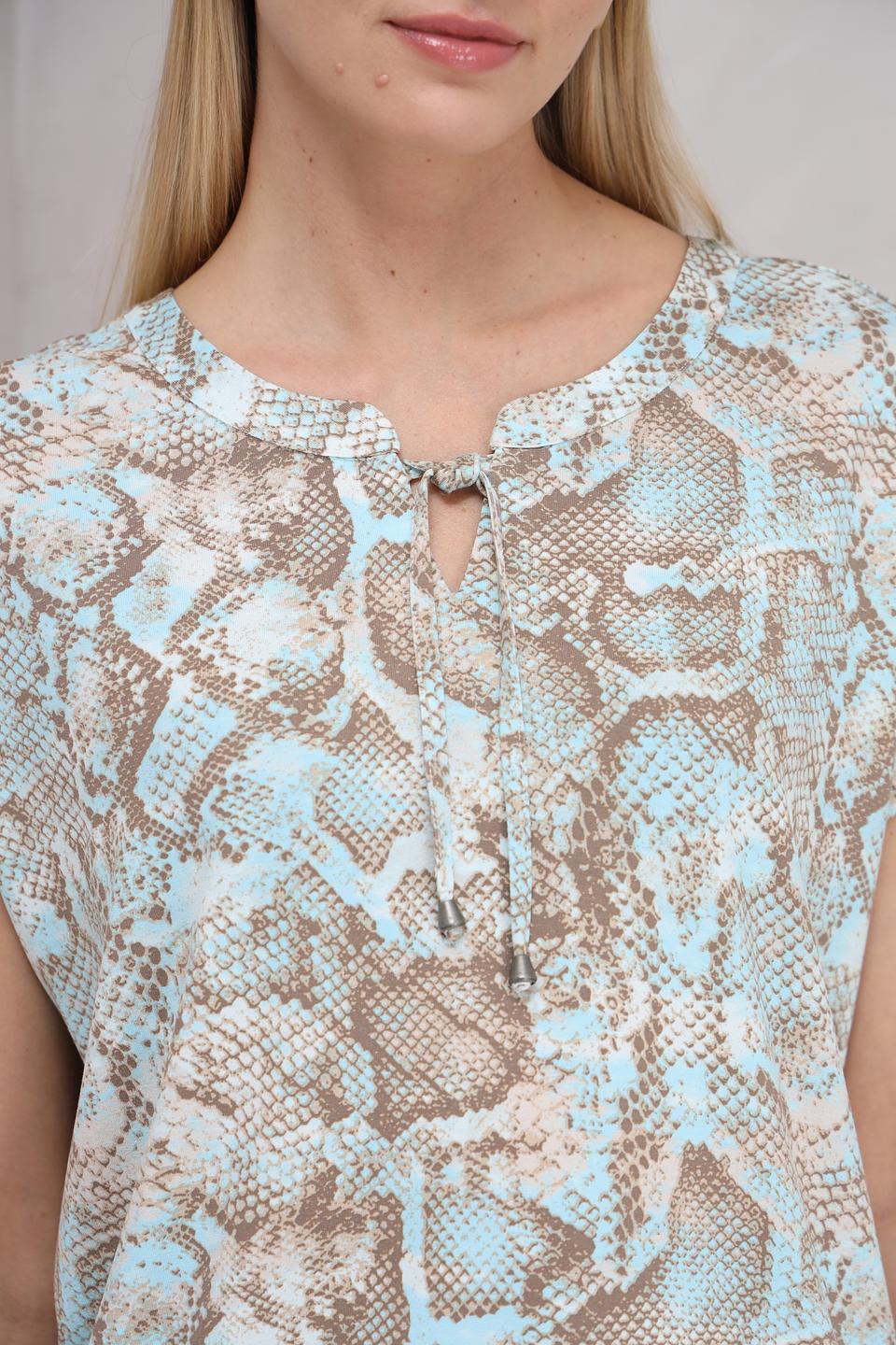 Футболка Lebek с принтом reptile