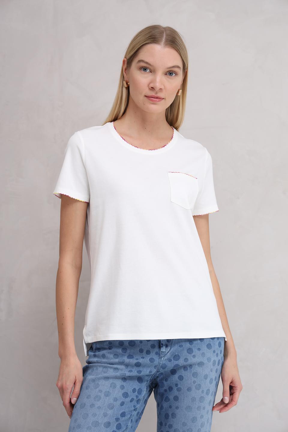 Футболка Taifun с карманом белая