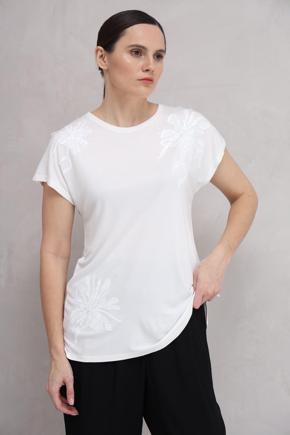 Футболка Taifun с вышивкой