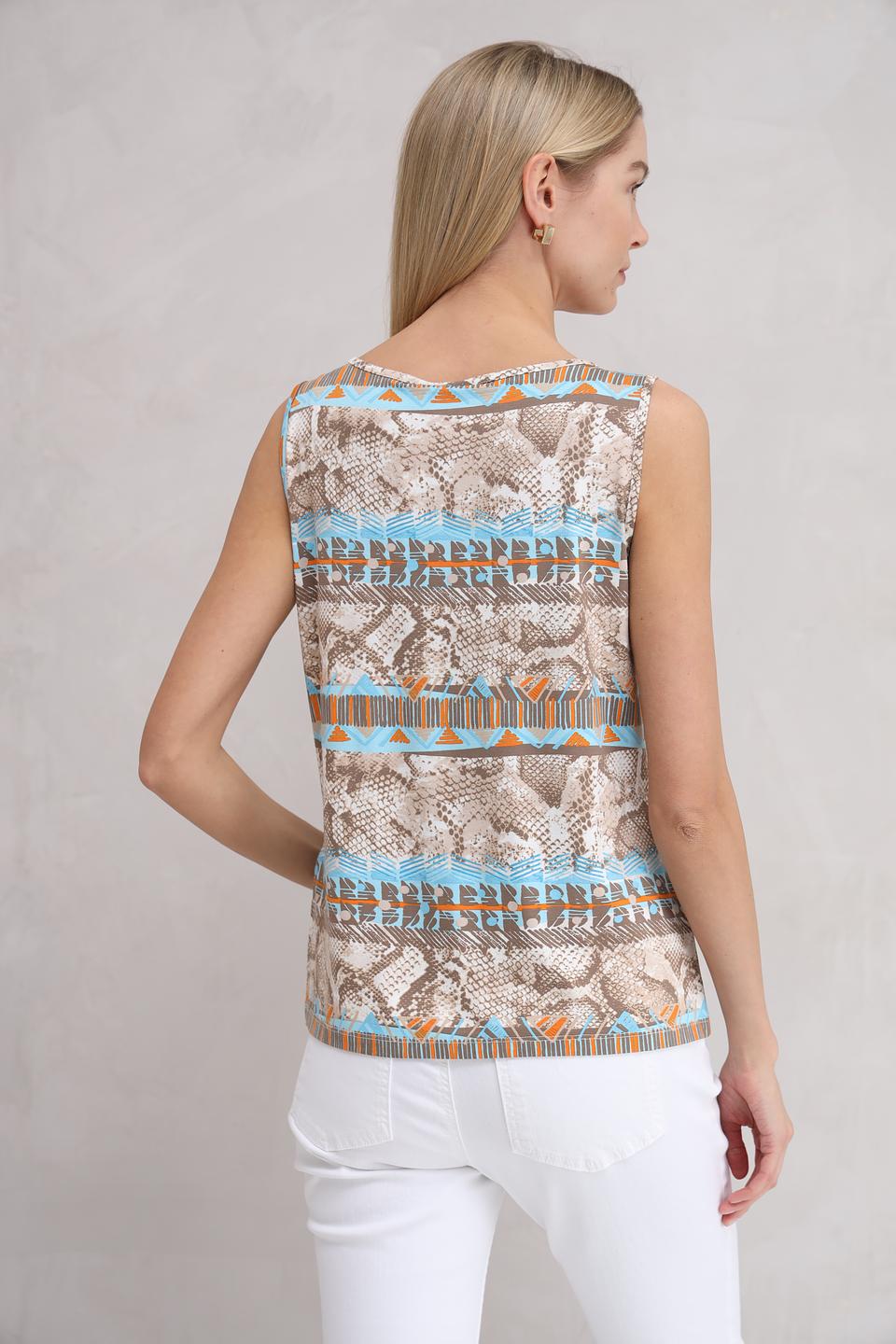 Топ Lebek с принтом рептилия