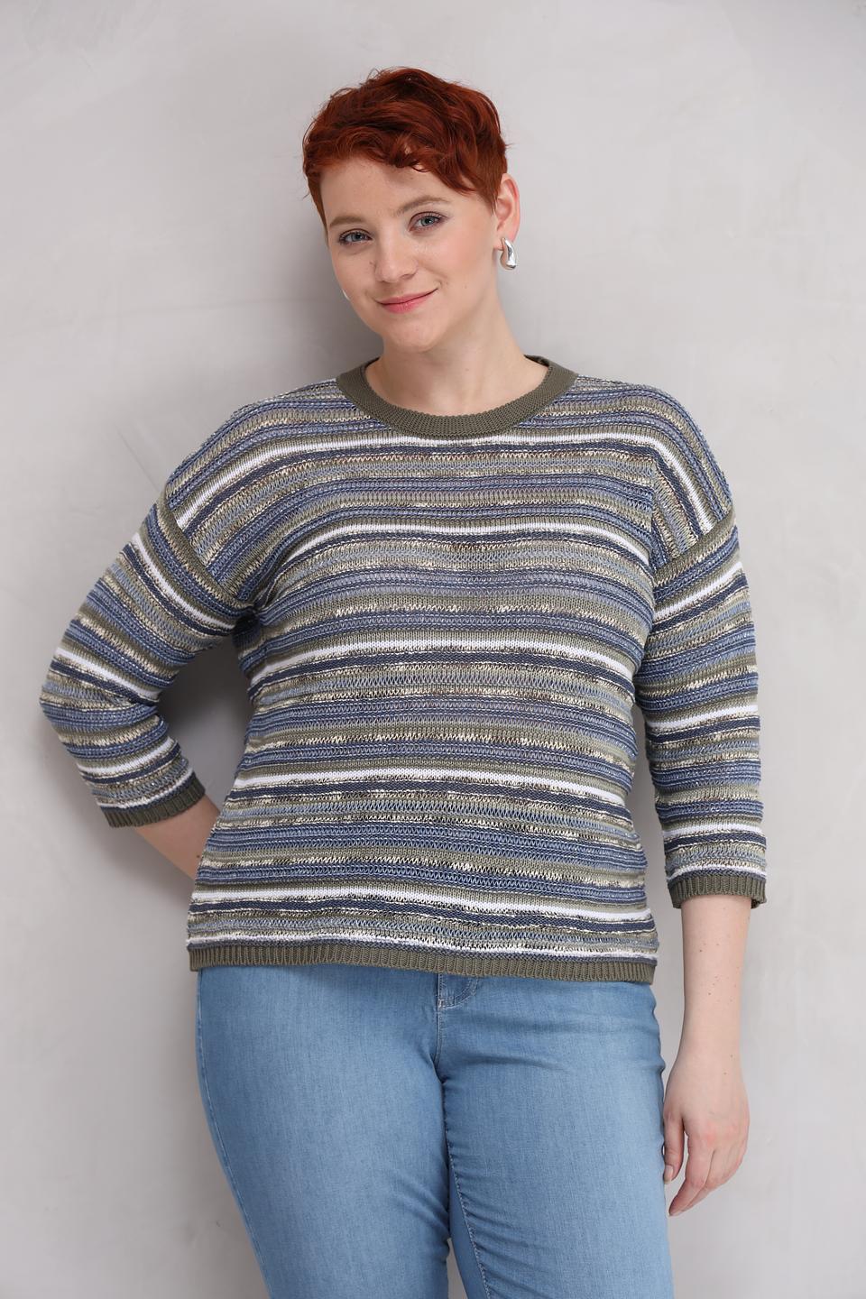 Пуловер Rabe collection в полоску