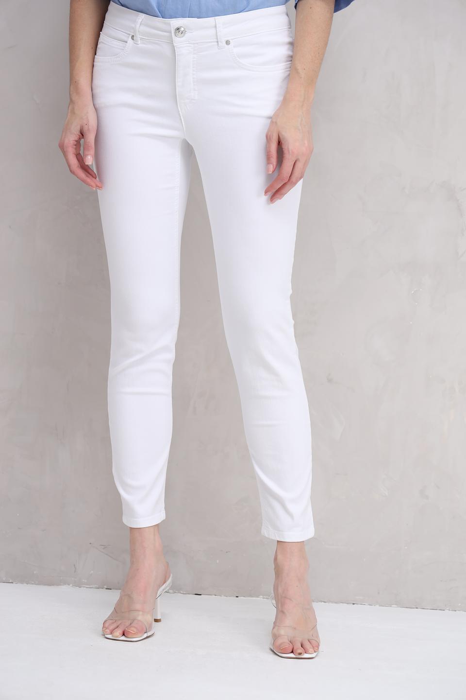 Брюки скинни Oui белые
