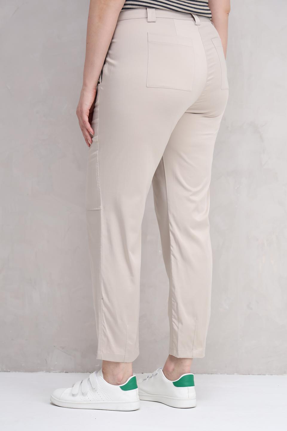 Брюки Lecomte бежевые кюлоты