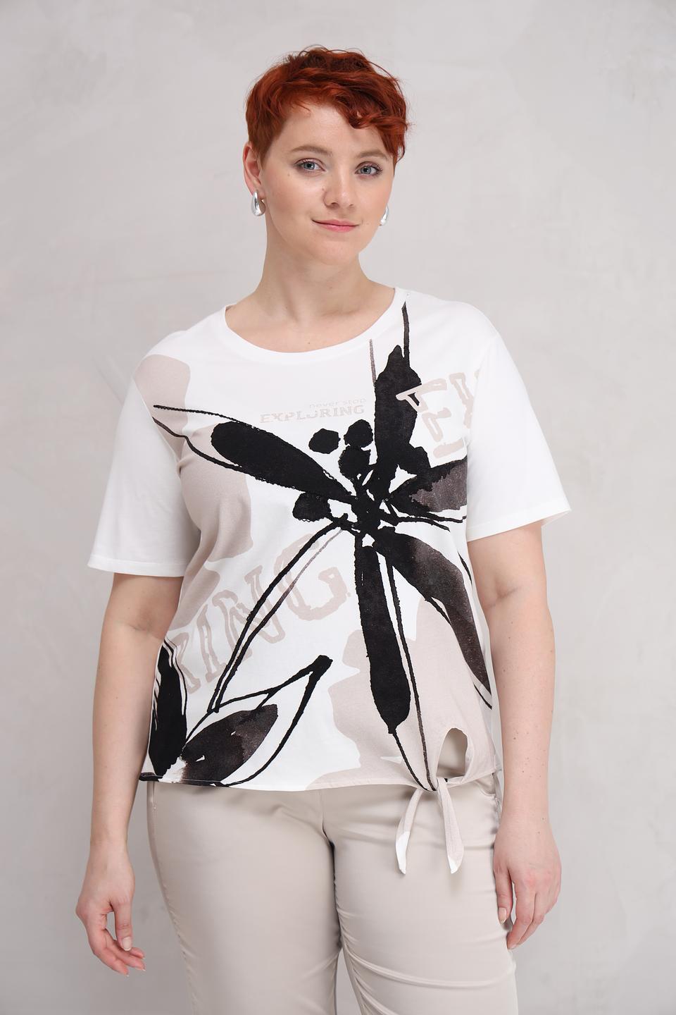 Футболка Lecomte с принтом