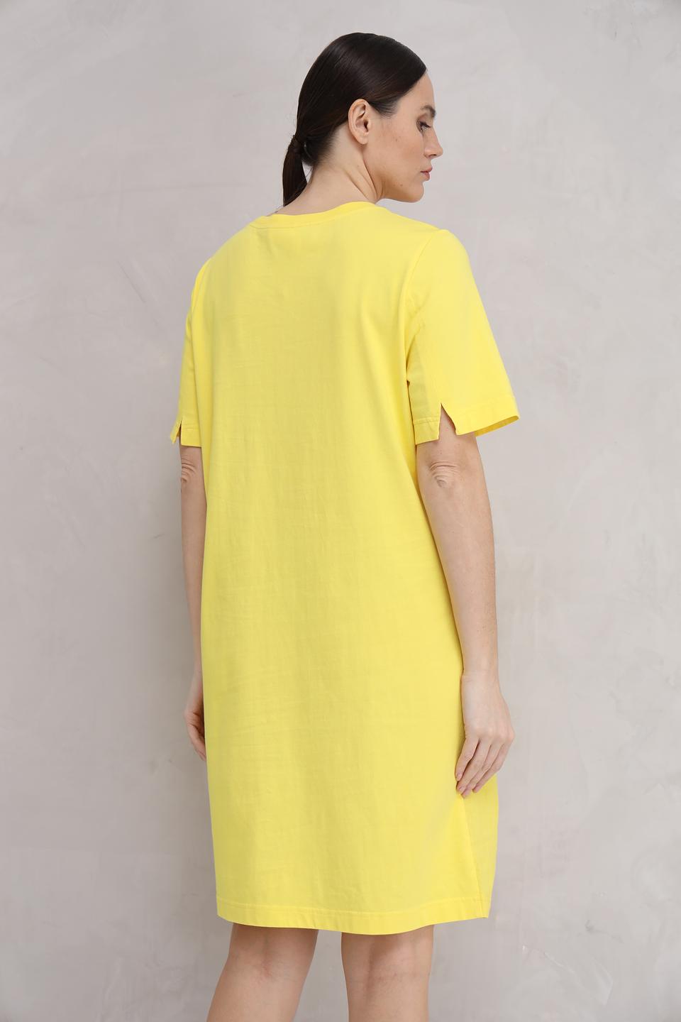 Платье Oui лен жёлтый