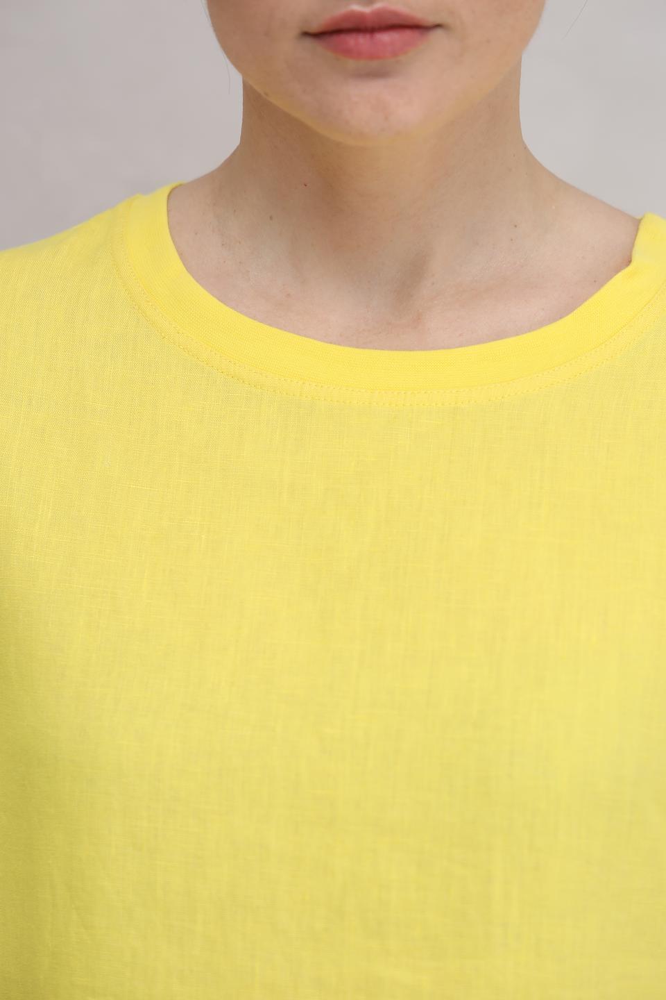 Платье Oui лен жёлтый