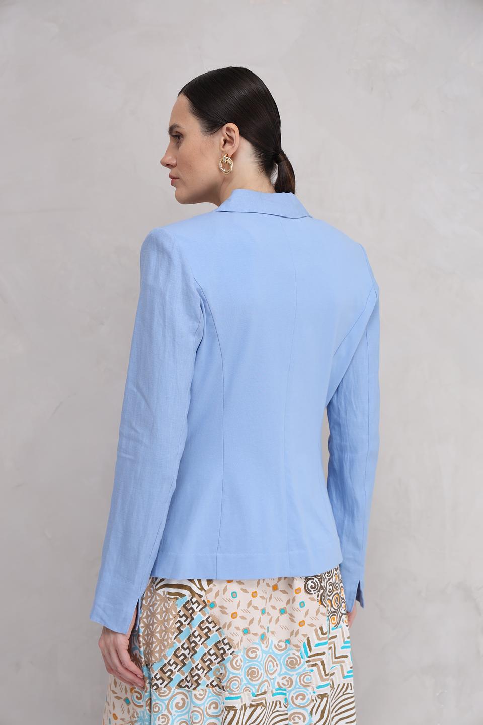 Жакет Oui женский голубой