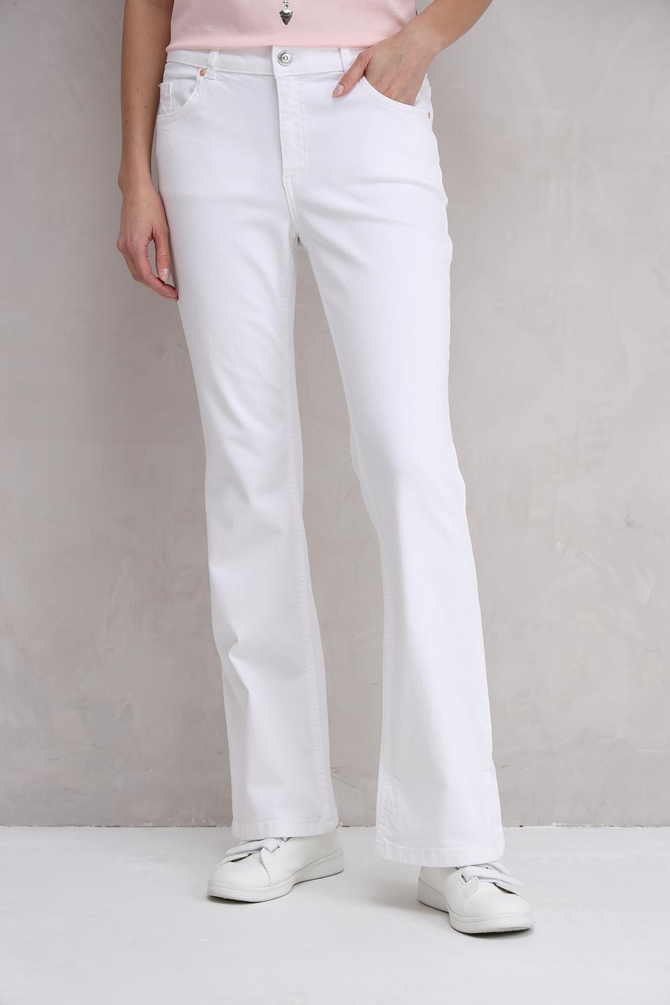 Джинсы расклешенные Oui белые