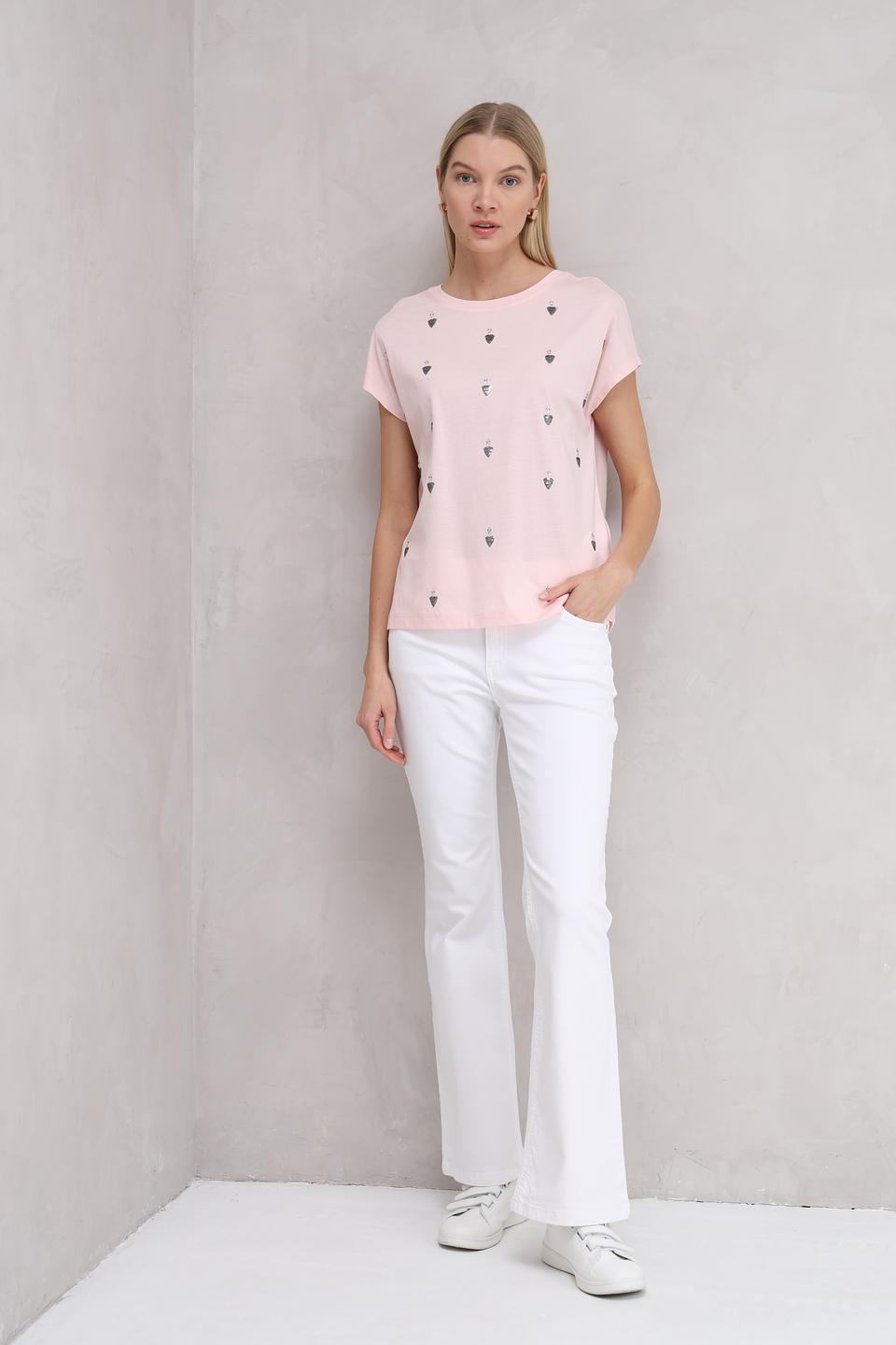 Джинсы расклешенные Oui белые