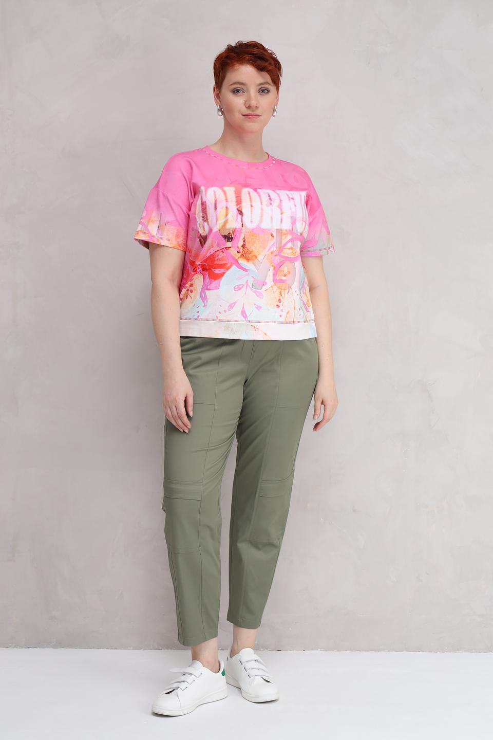 Футболка Lecomte с цветочным принтом