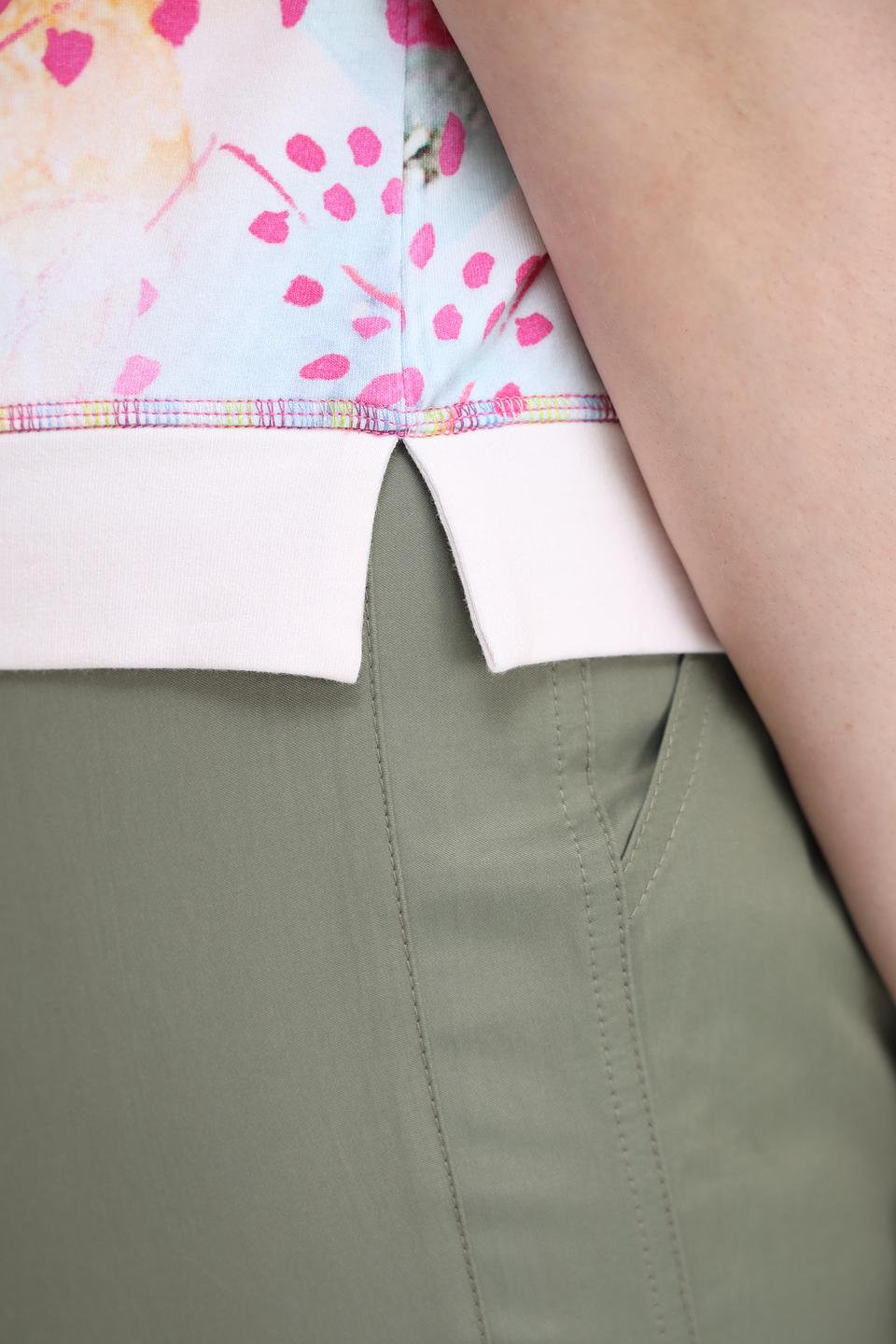 Футболка Lecomte с цветочным принтом