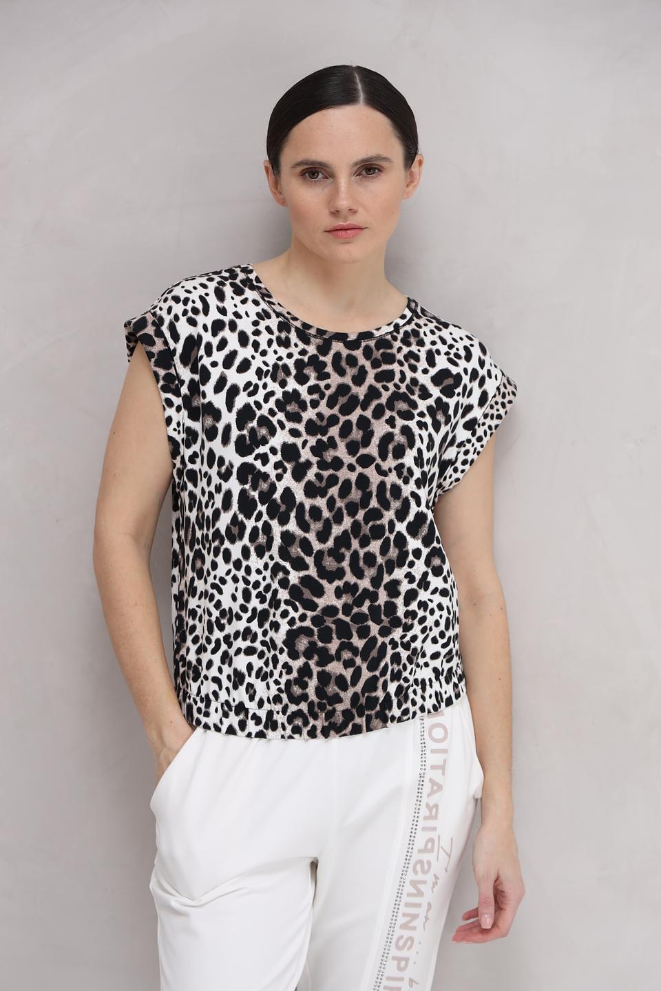 Топ Monari с леопардовым принтом