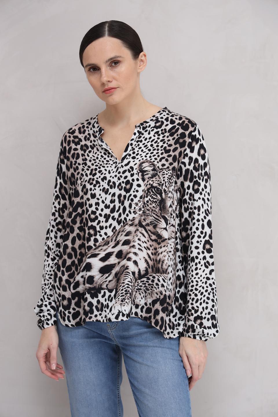 Блуза Monari с леопардовым принтом
