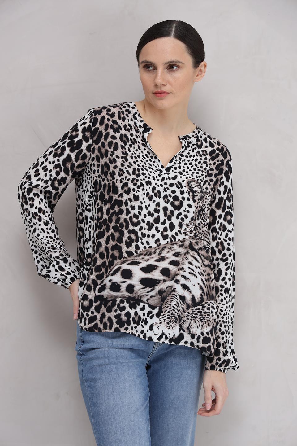 Блуза Monari с леопардовым принтом