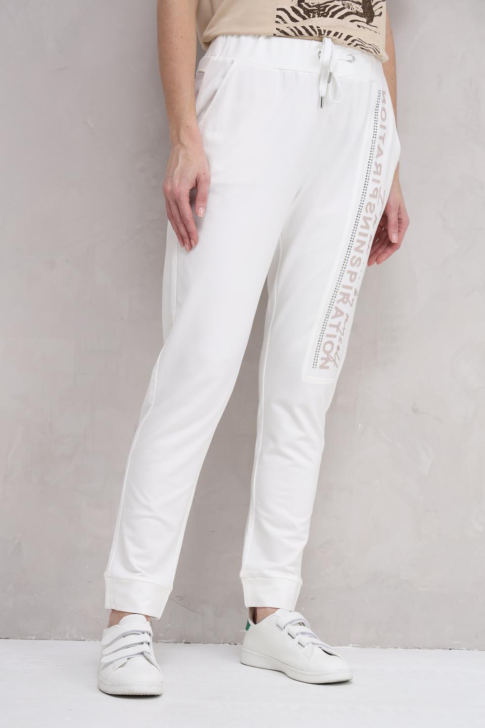 Брюки Monari белые с надписью