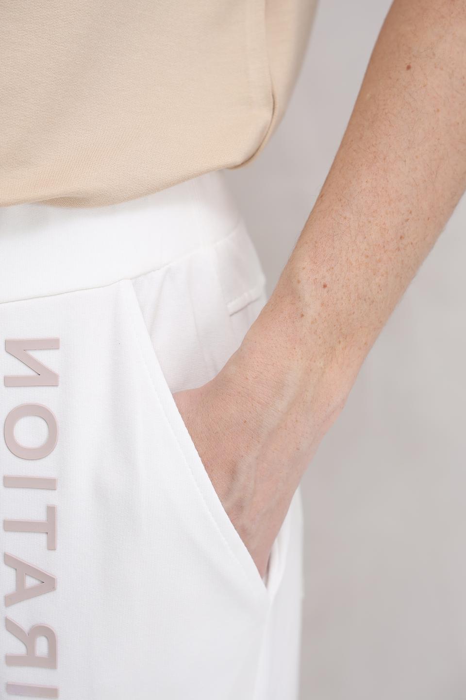 Брюки Monari белые с надписью