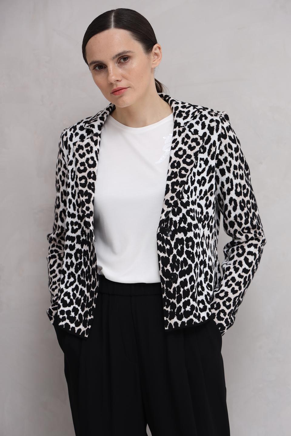 Жакет Monari леопардовый