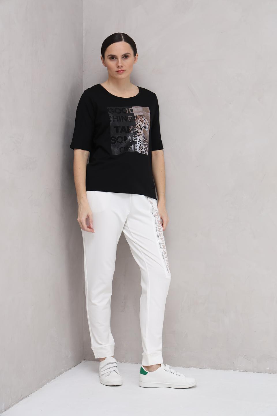 Футболка Monari с леопардовым принтом