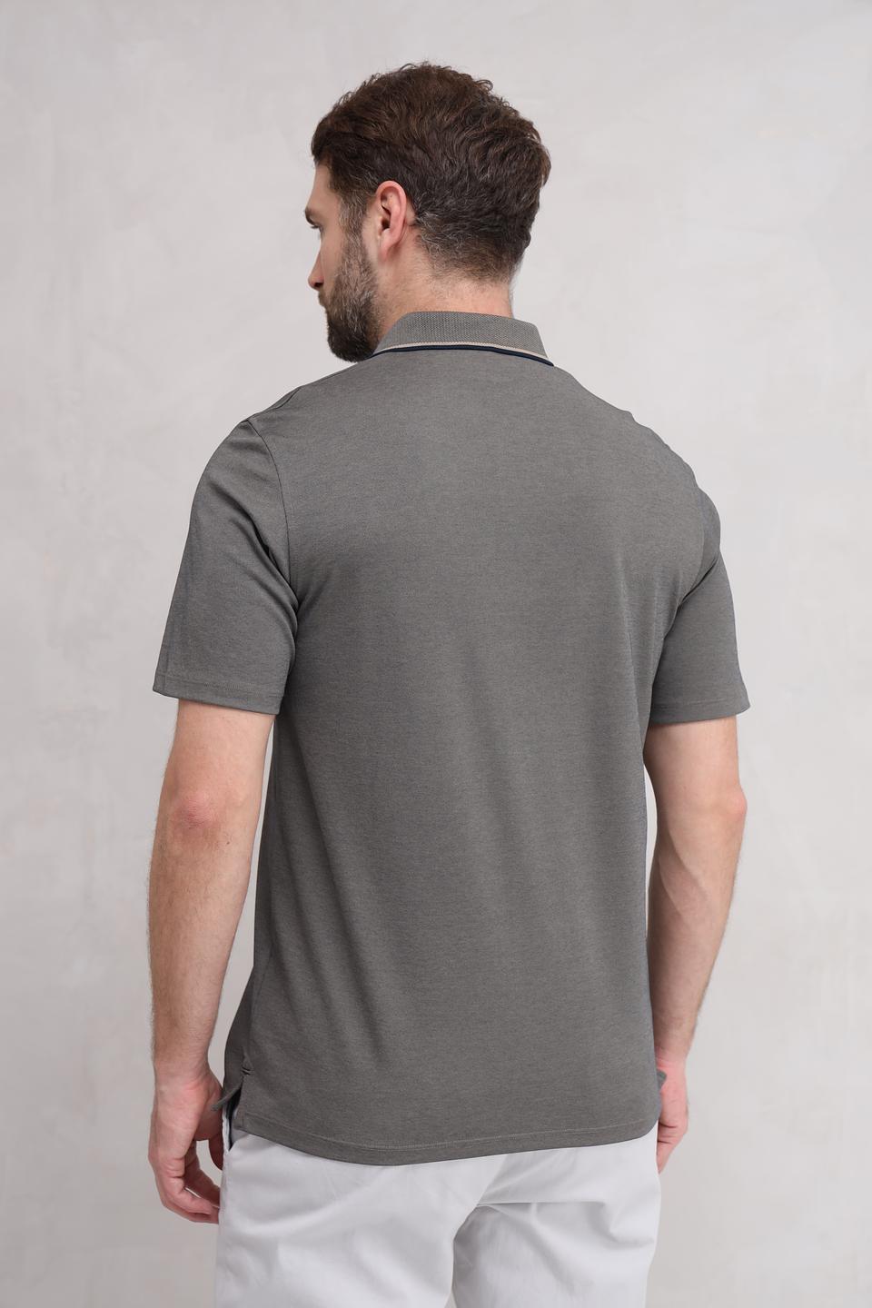 Поло Casa Moda с карманом оливковое