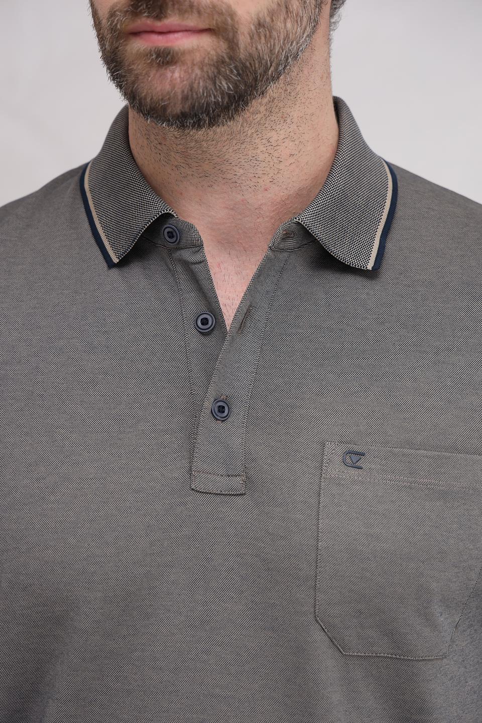 Поло Casa Moda с карманом оливковое