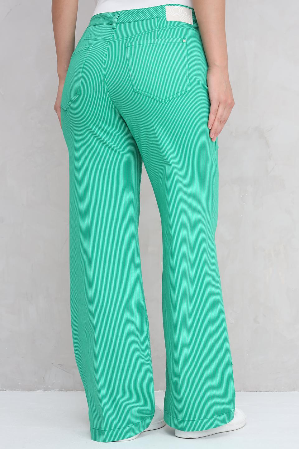 Брюки клёш Gardeur в полоску лайм