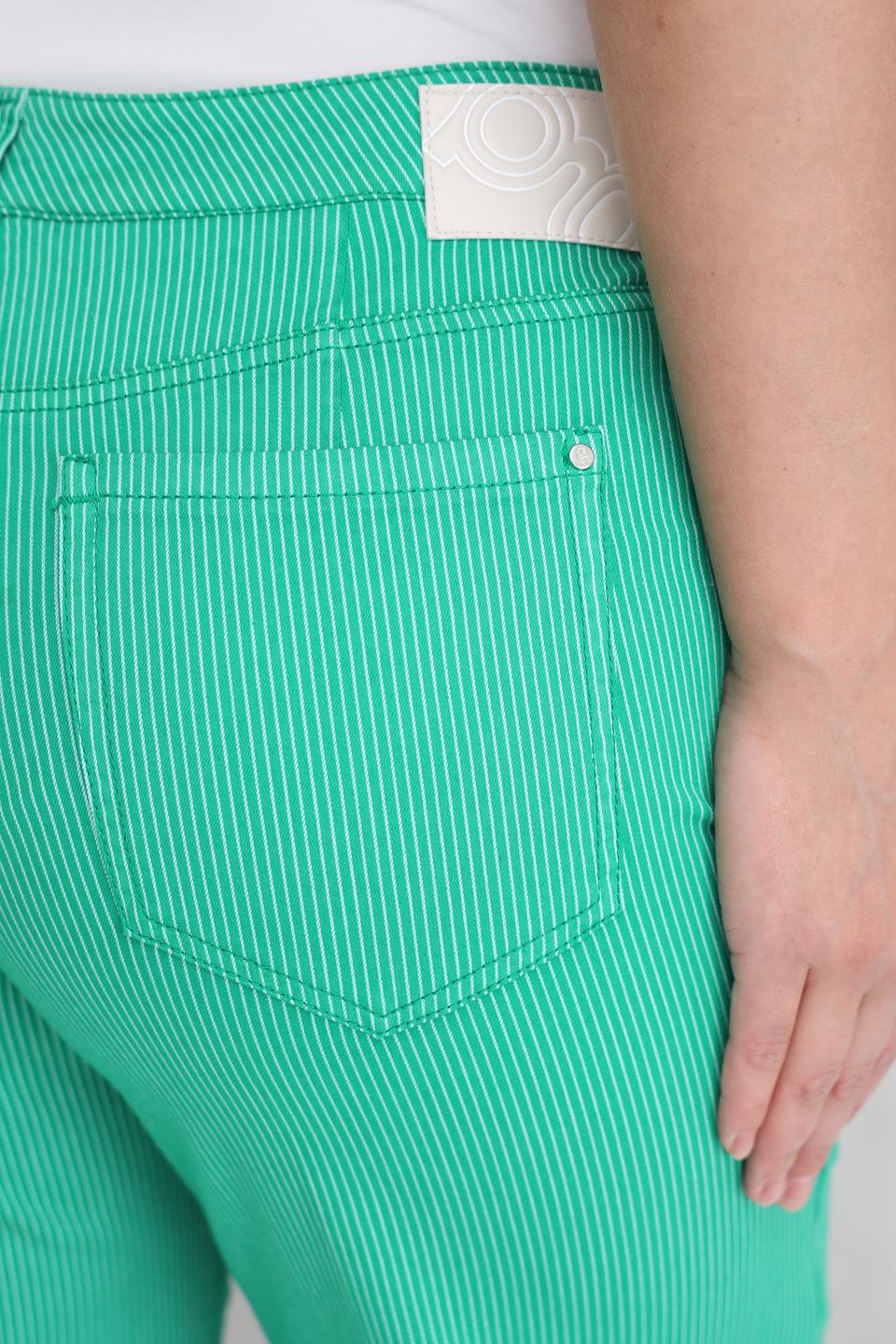 Брюки клёш Gardeur в полоску лайм