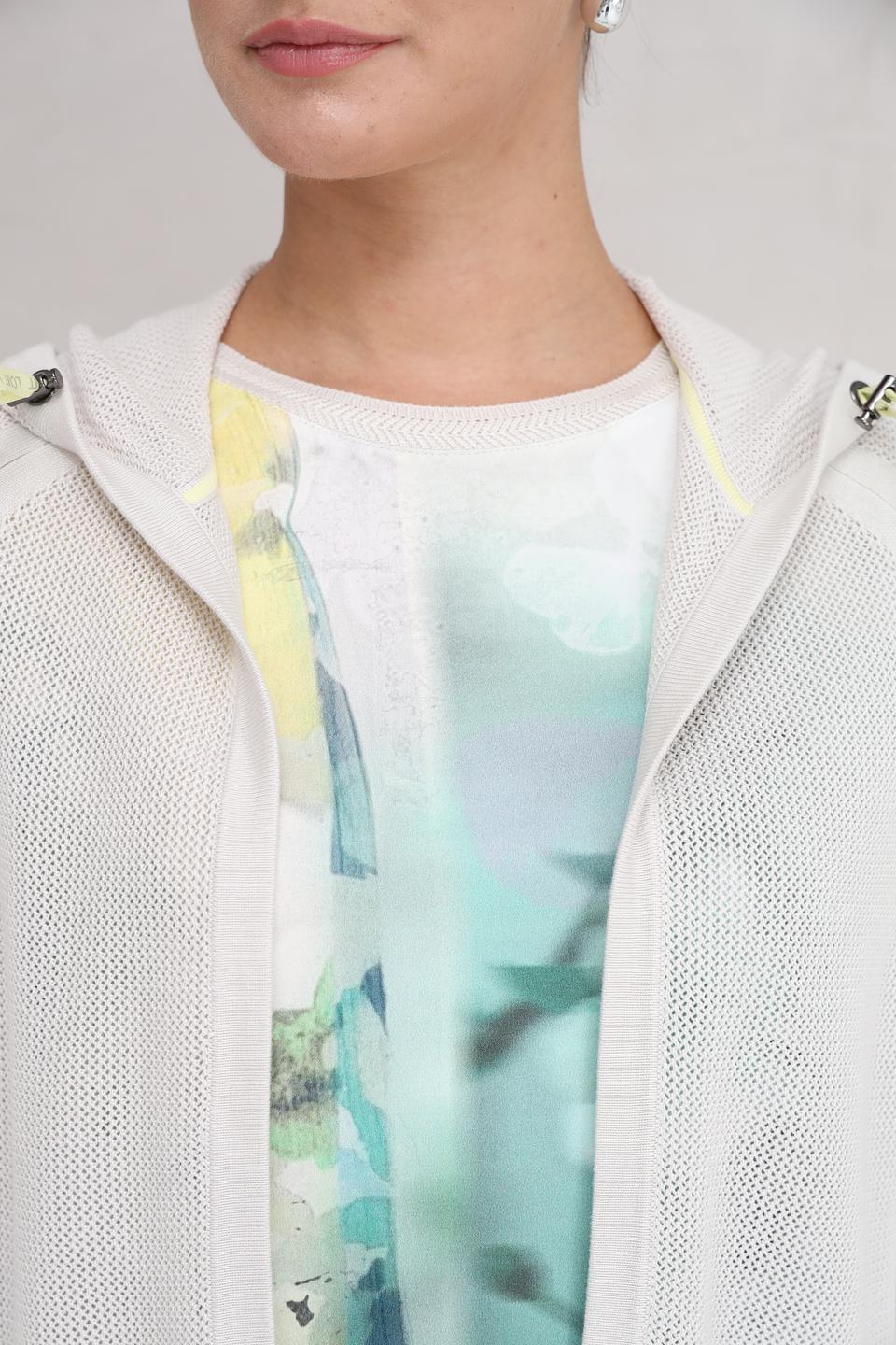 Жакет Lecomte с капюшоном светло-серый