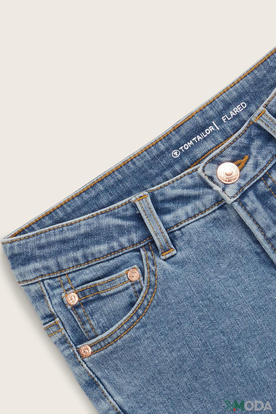 Джинсы Tom Tailor flared синие