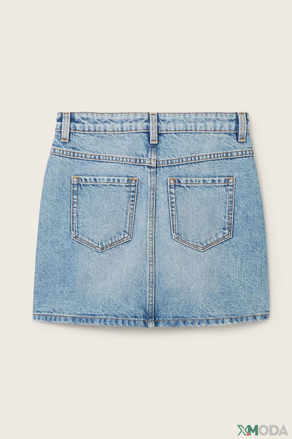 Юбка Tom Tailor дев. джинсовая голубая