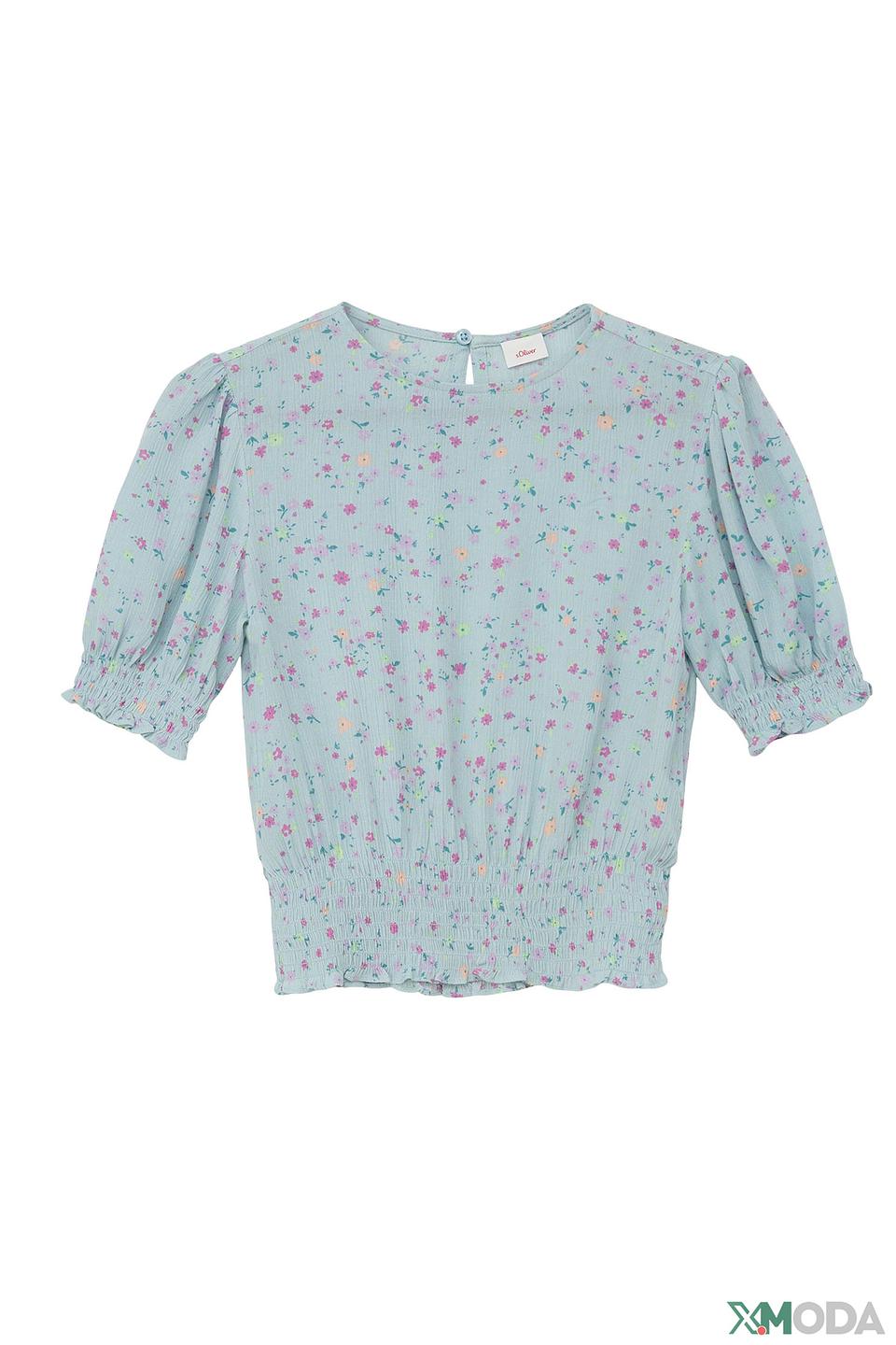 Блуза s.Oliver дев. цветочный принт