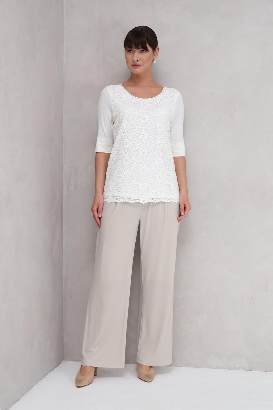 Брюки SE Stenau палаццо бежевые