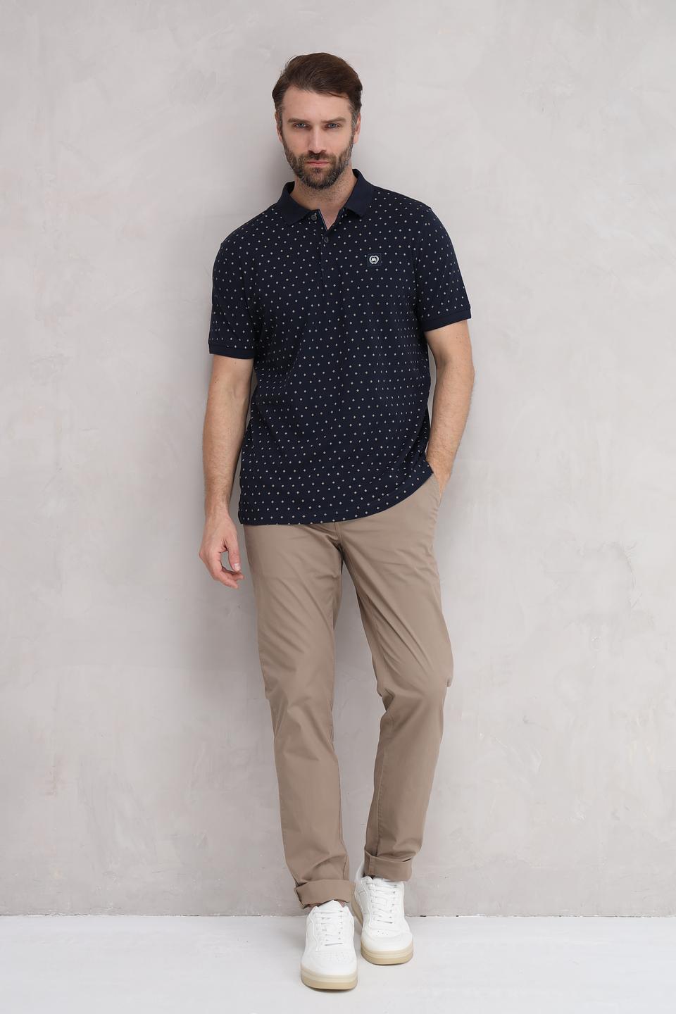 Поло Lerros с принтом в горошек