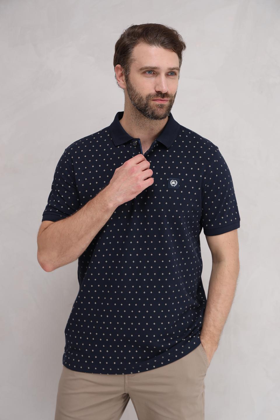 Поло Lerros с принтом в горошек