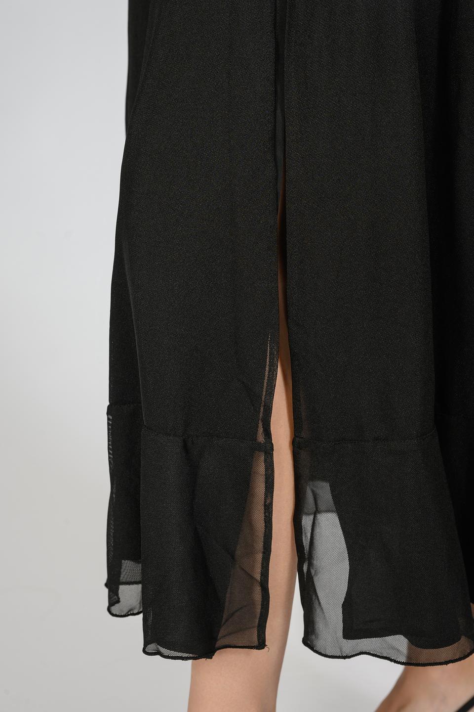 Платье Hugo жен. с кружевом чёрное