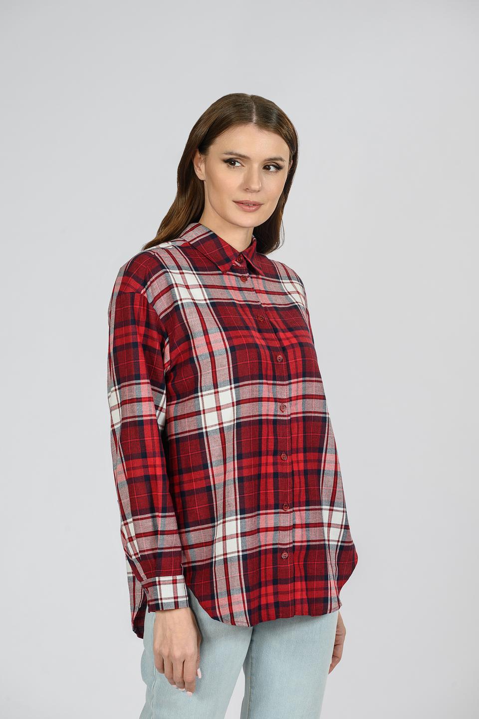 Рубашка Emka жен. в клетку