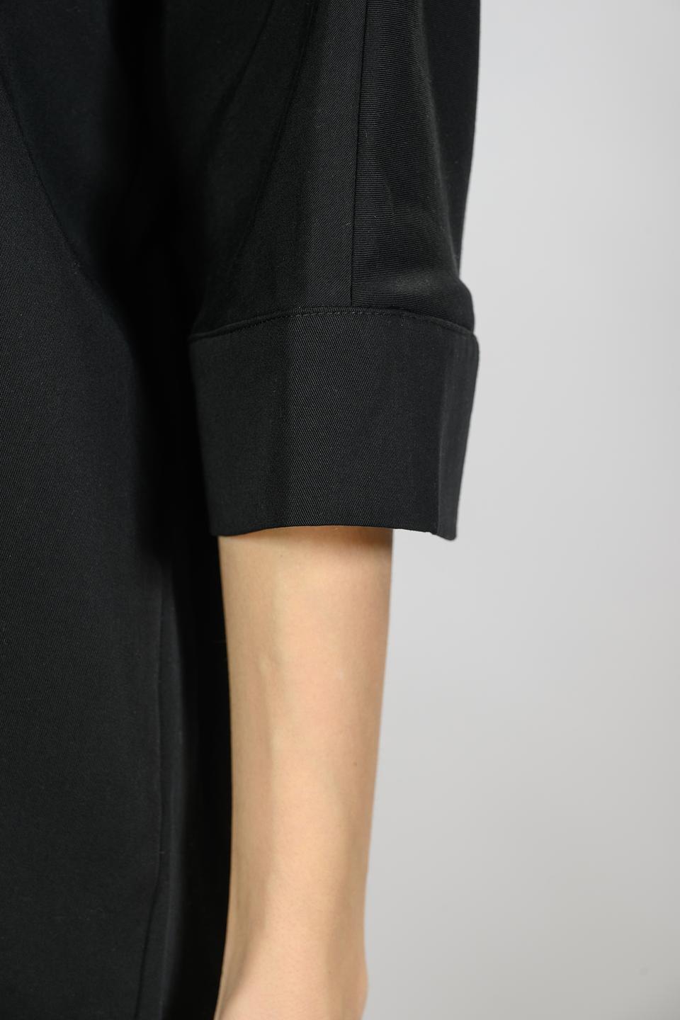 Блуза Emka женская черная с 3/4 рукавом