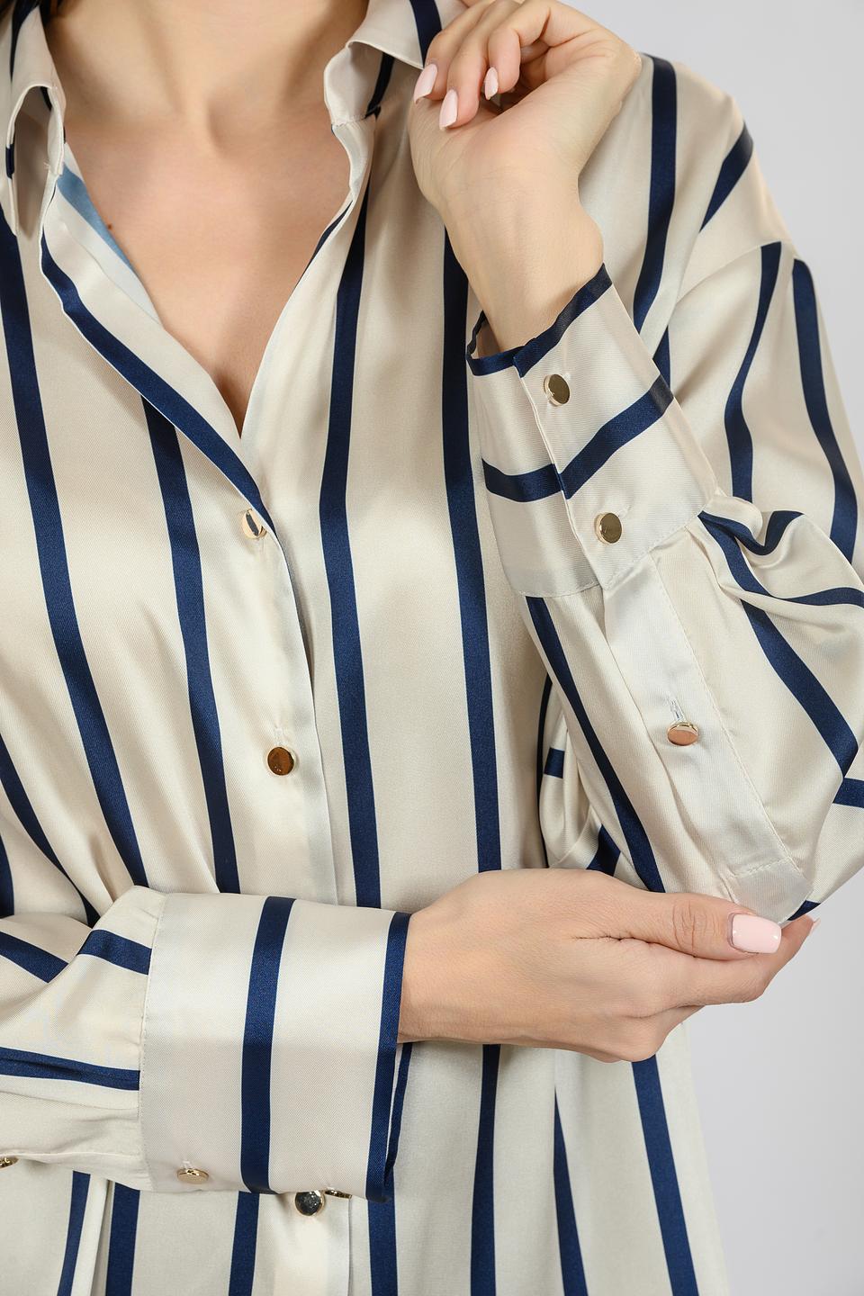 Рубашка Emka жен. в полоску