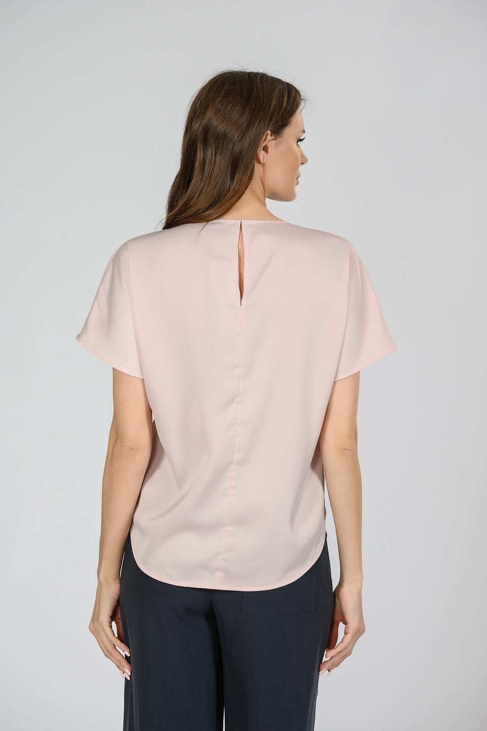 Блуза Emka женская розовая с коротким рукавом