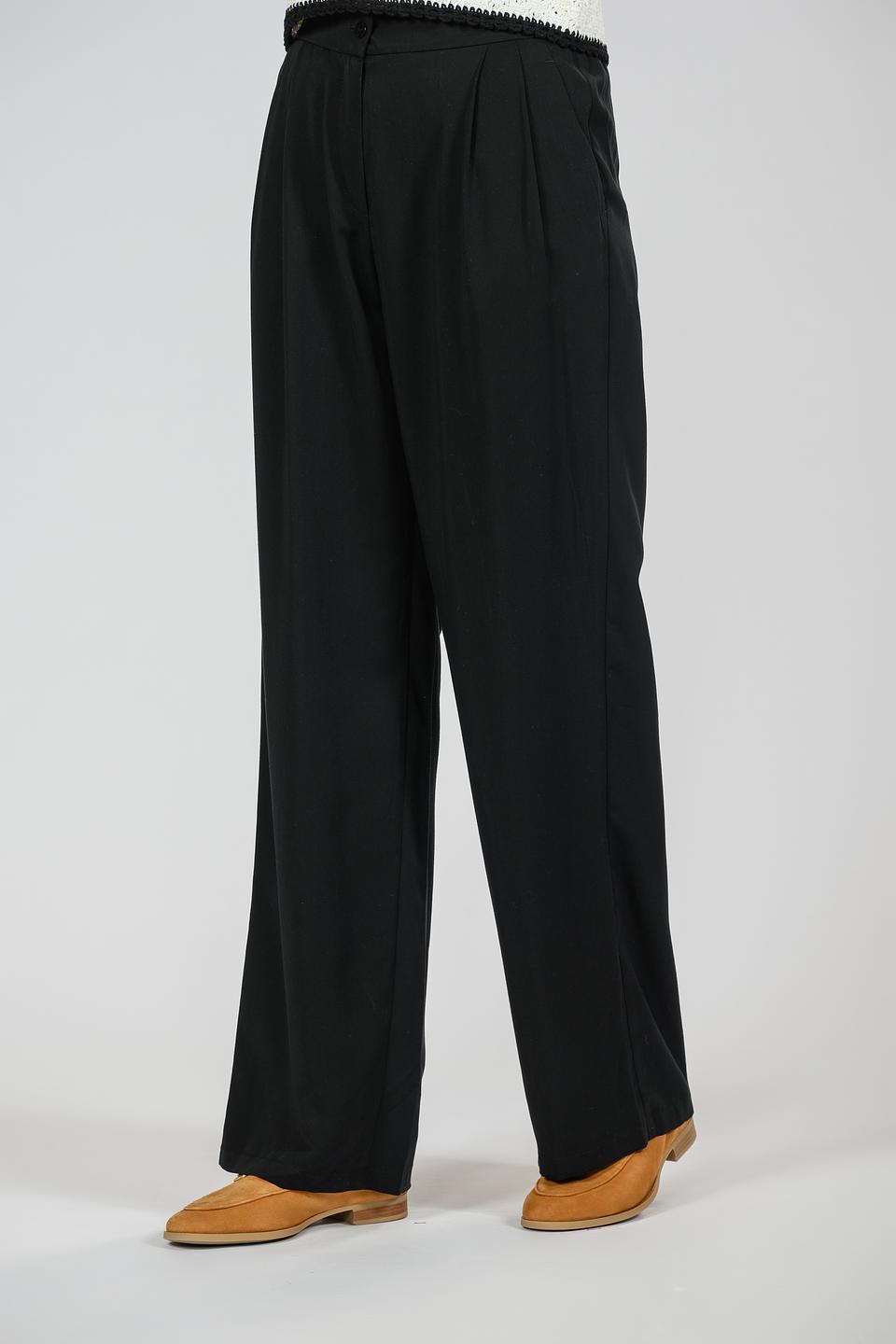 Брюки Emka палаццо чёрные