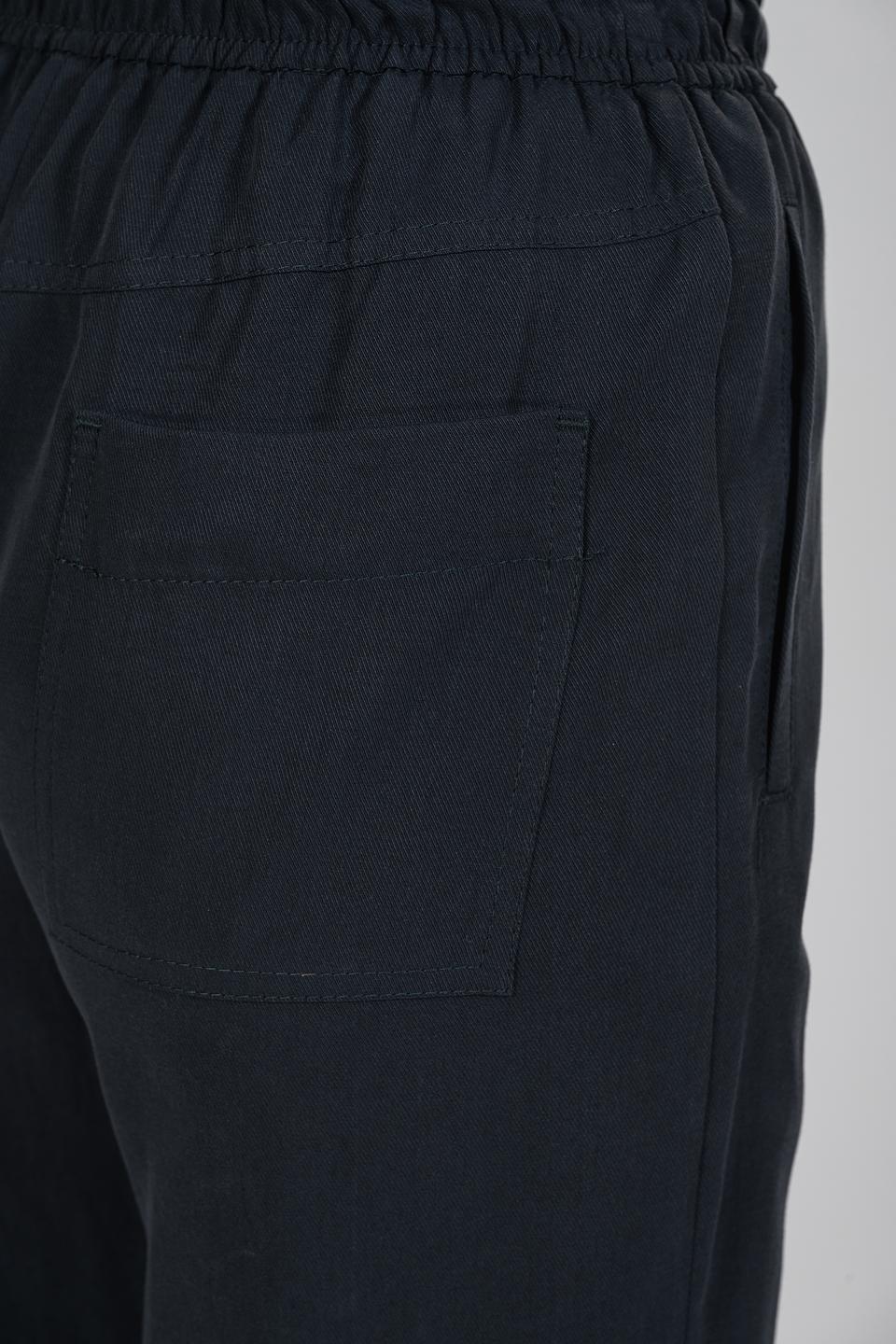 Брюки Emka палаццо тёмно-синие