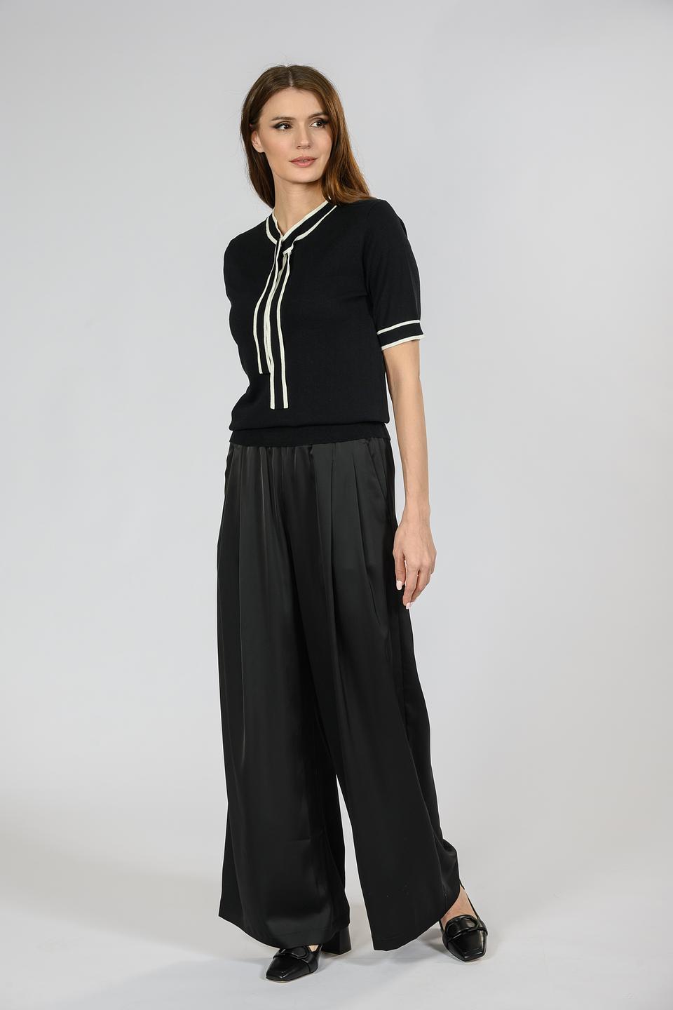 Брюки Emka палаццо чёрные