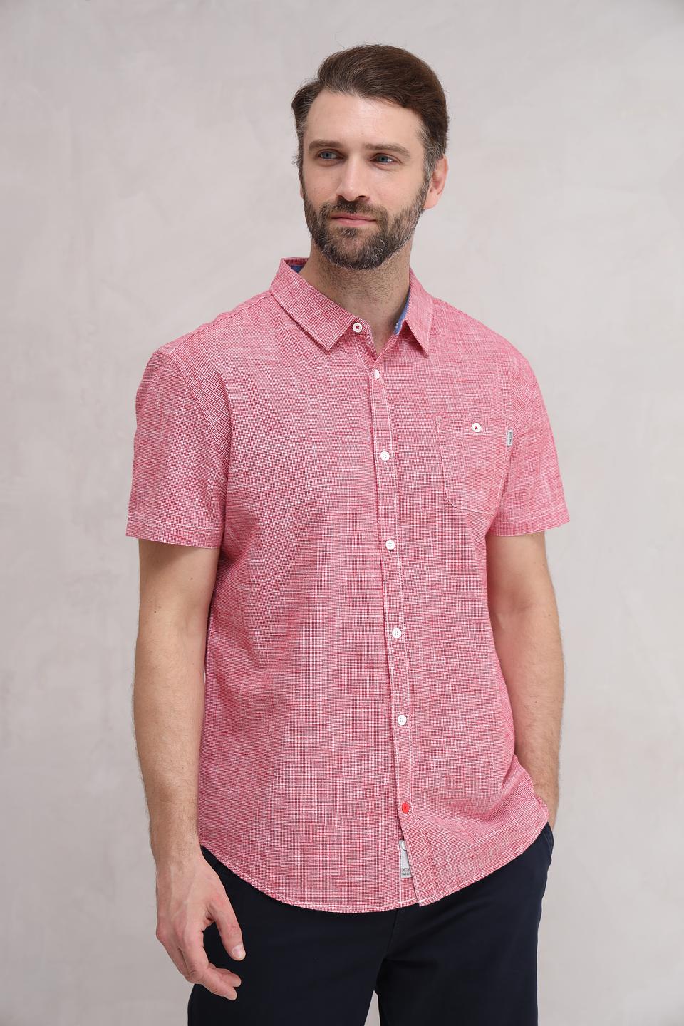 Рубашка кр Time Zone в клетку