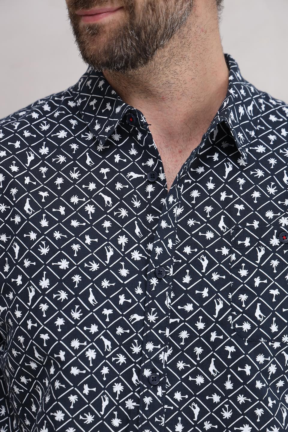 Рубашка кр Time Zone с принтом