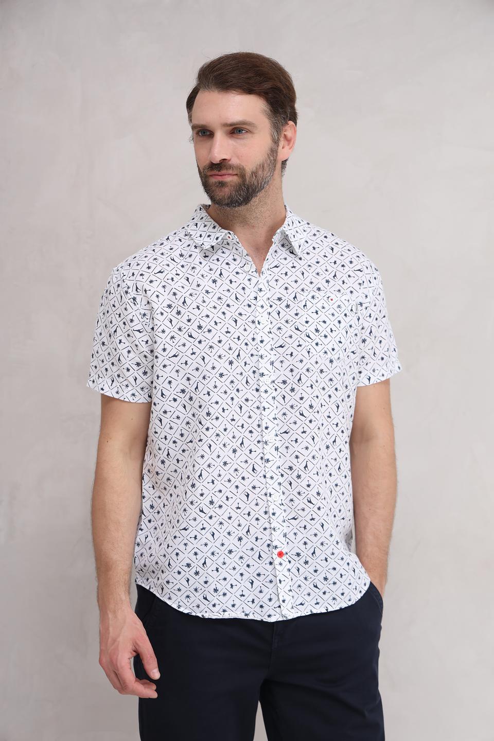 Рубашка кр Time Zone с принтом