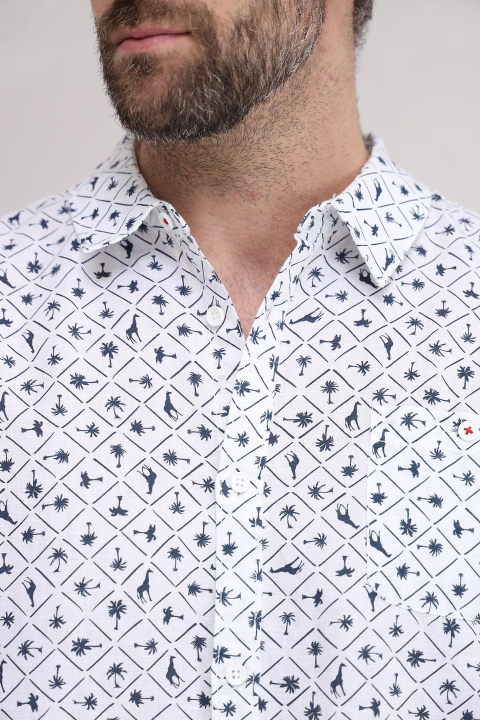 Рубашка кр Time Zone с принтом